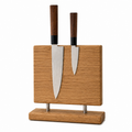 Handmade Magnetic Oak Knife Block